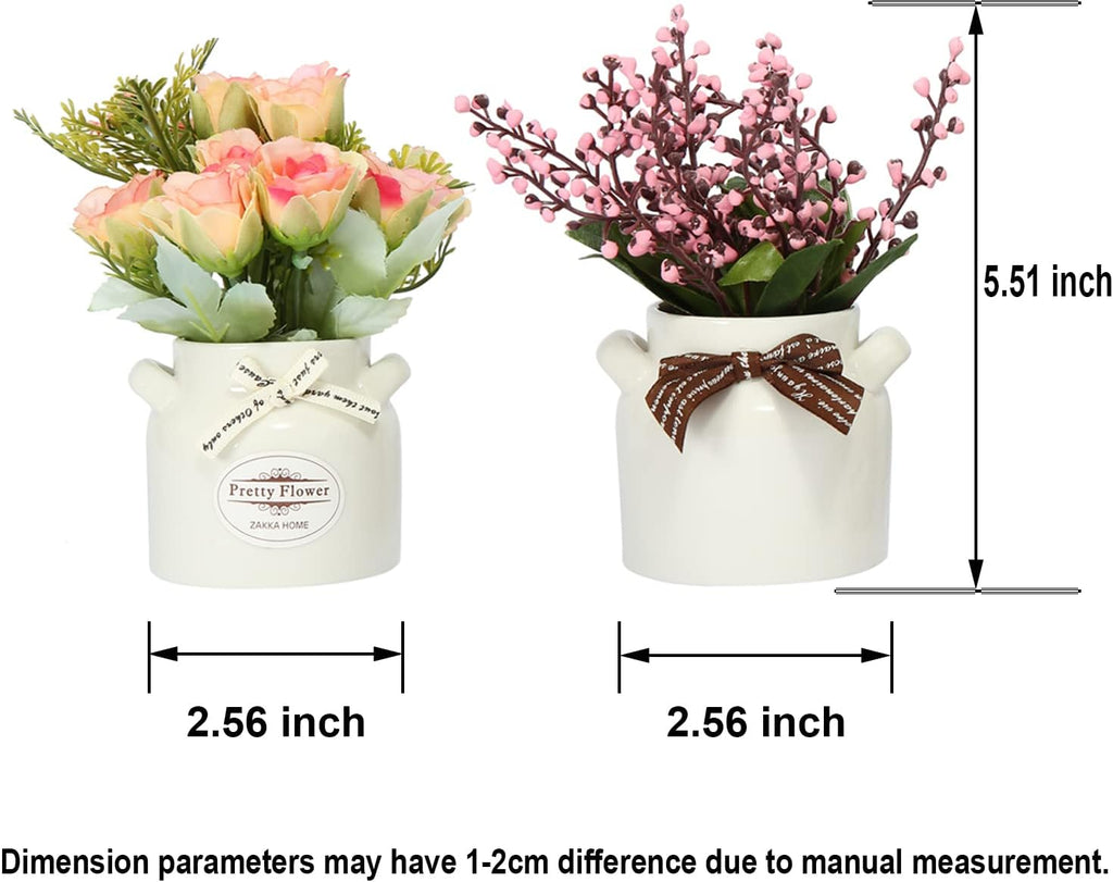 Artificial Flowers with Ceramic Pot