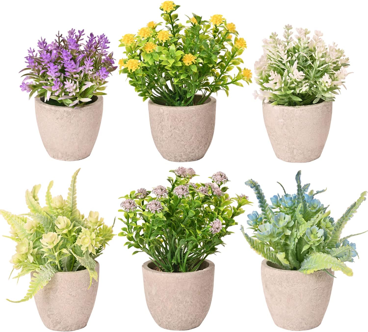 Artificial Flowers with Ceramic Pot