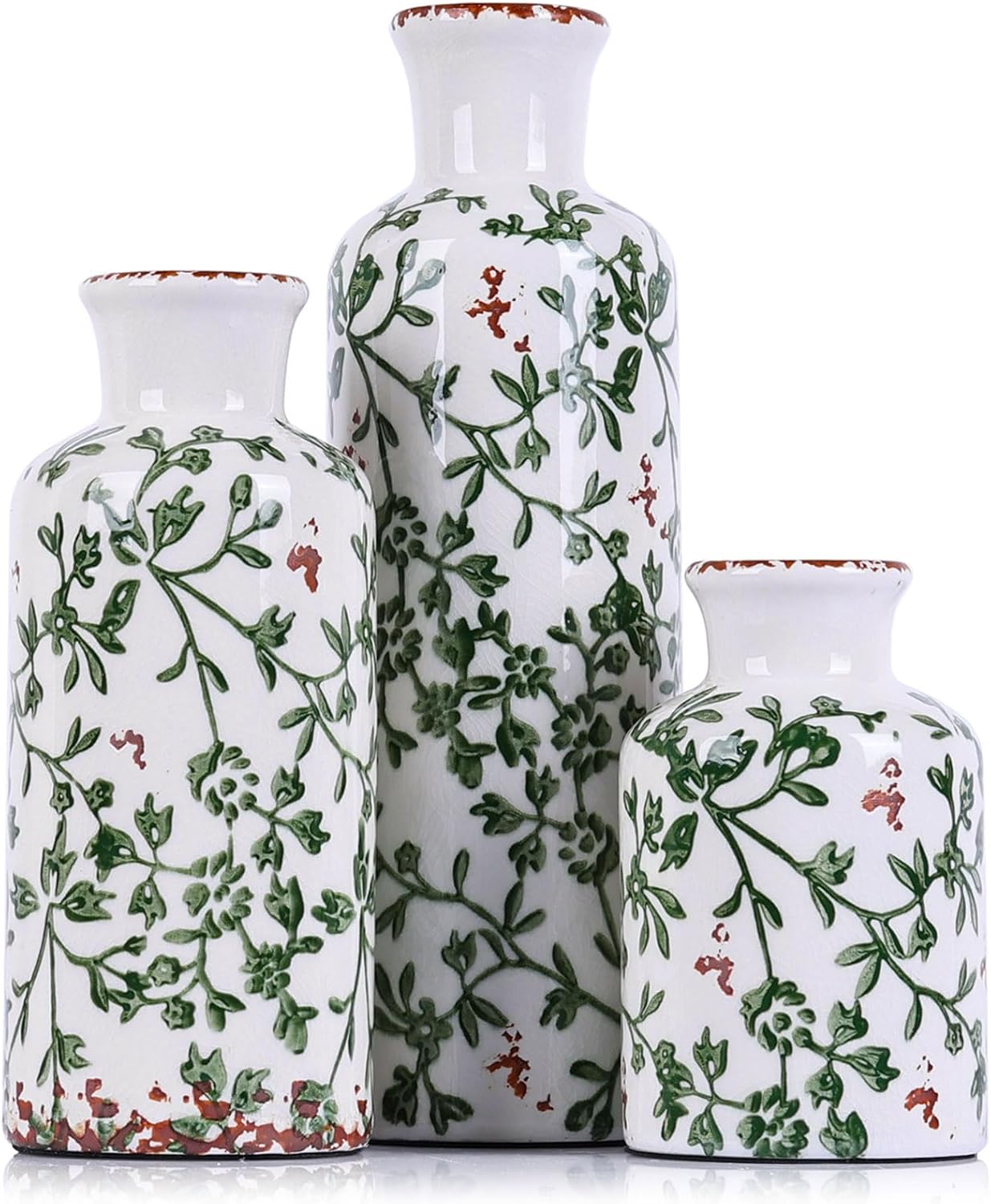 Blue Ceramic Vase Set