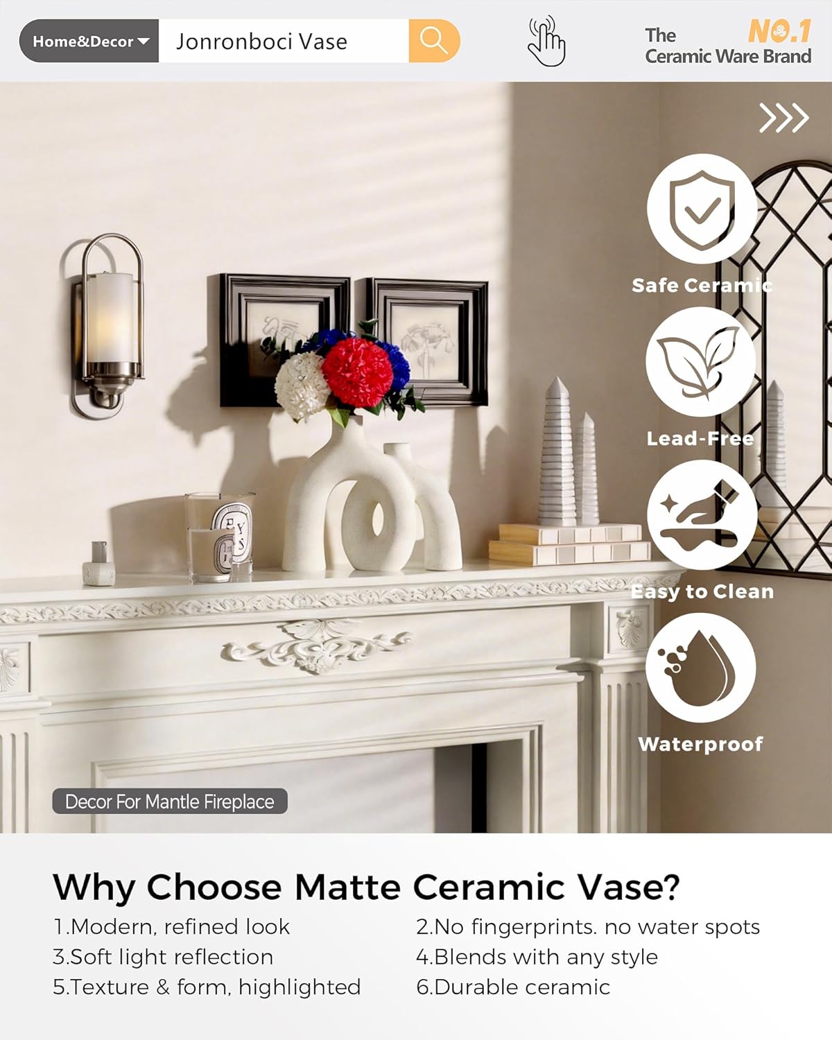 Hug Donut Decorative Vase Set