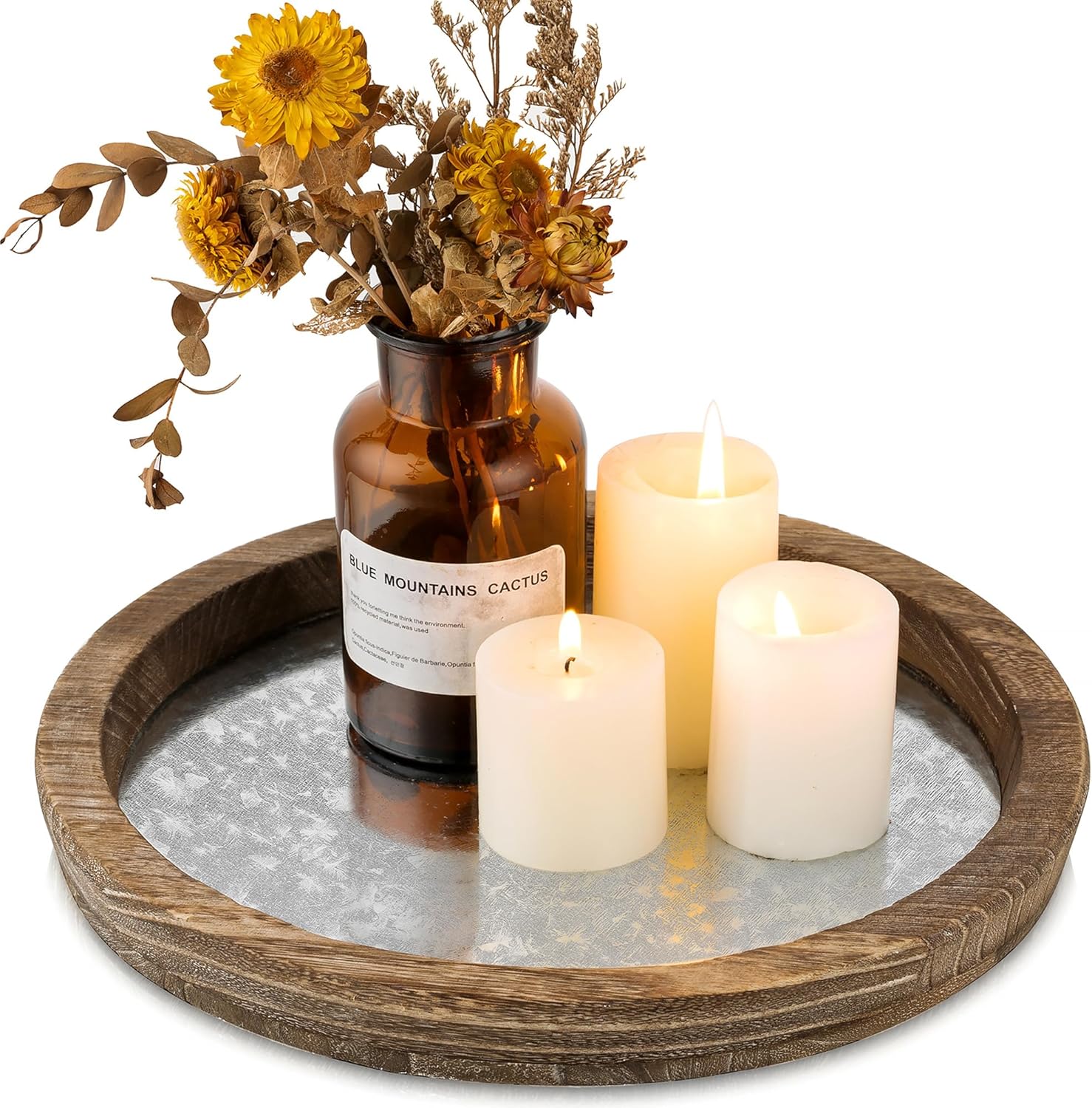 Hanobe Candle Plate Holder Tray