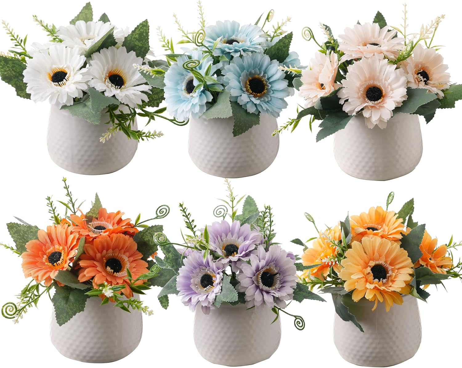 Artificial Flowers with Ceramic Pot