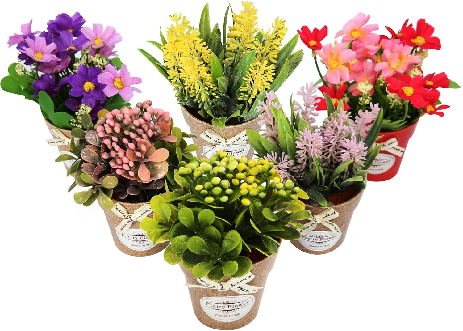 Artificial Flowers with Ceramic Pot