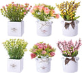 Artificial Flowers with Ceramic Pot